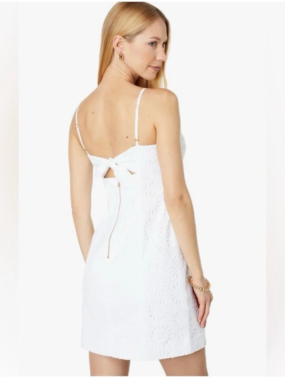 Lilly Pulitzer White Strapless Eyelet Dress - Picture 4 of 7